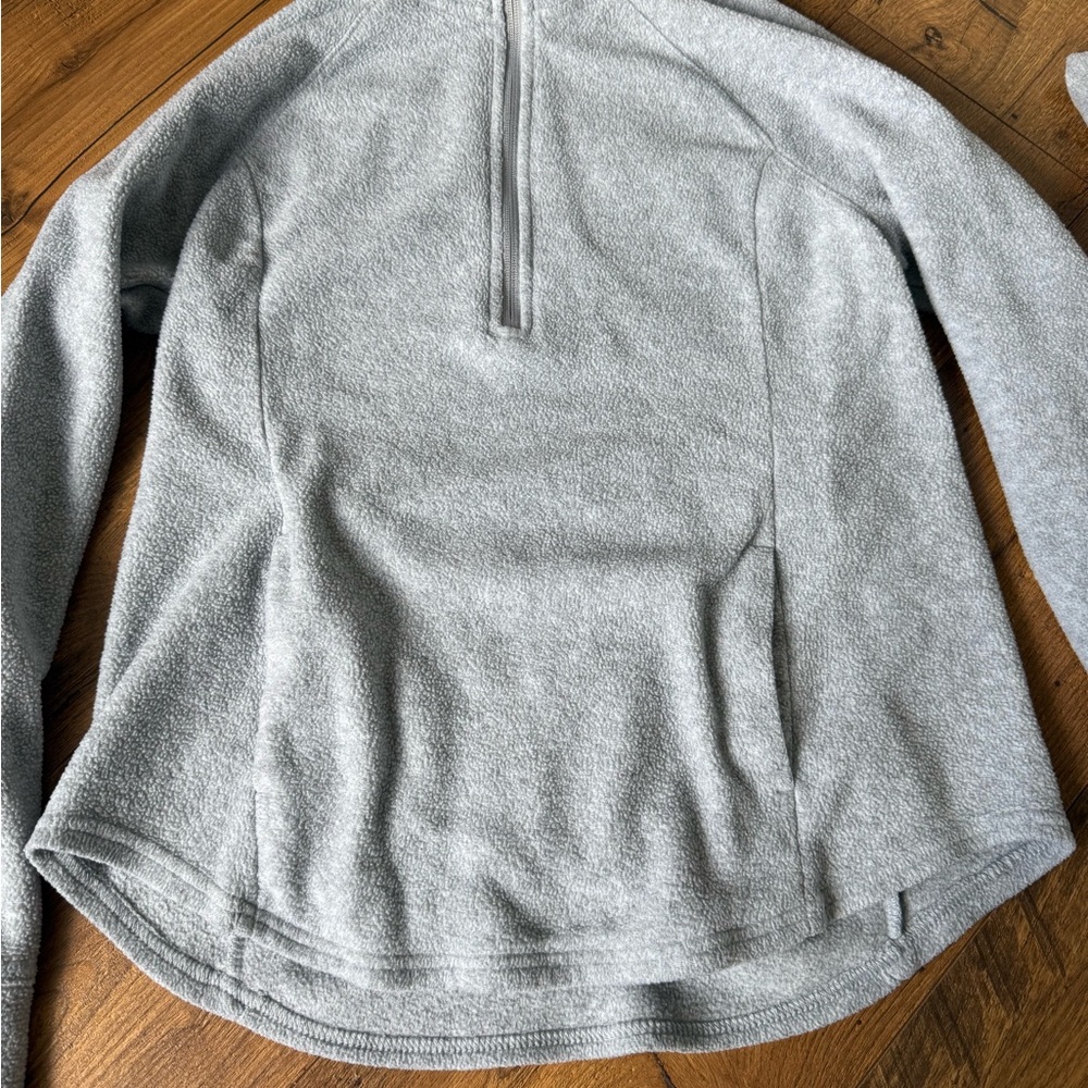 Gray Quarter-Zip Pullover